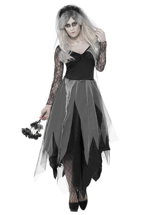 Zombie Graveyard Corpse Bride Womens Horror Halloween Costume
