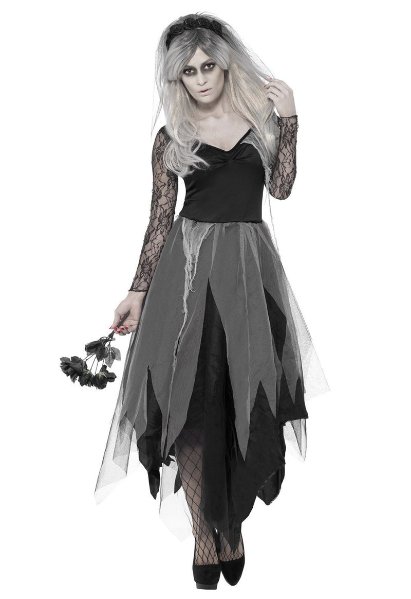Zombie Graveyard Corpse Bride Womens Horror Halloween Costume