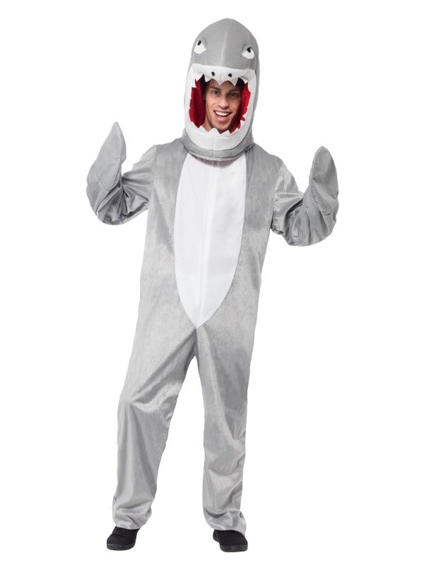 Adult Animal Shark Mascot Costume Fancy Dress Party Cosplay Outfit Bodysuit Suit