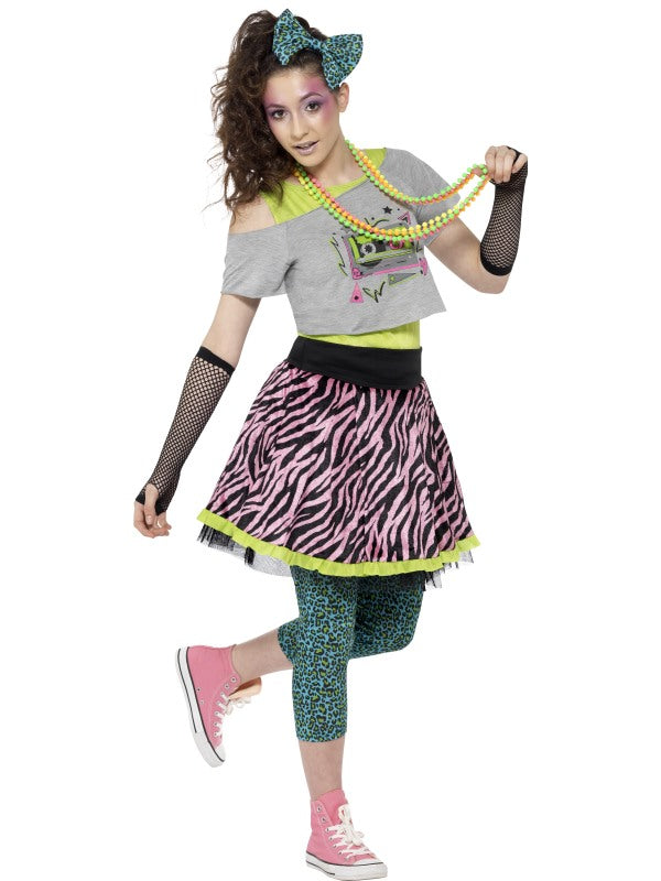 Teen Wild Child 80s Icon Pop Star Rock Diva Tart Madonna 1980s Costume