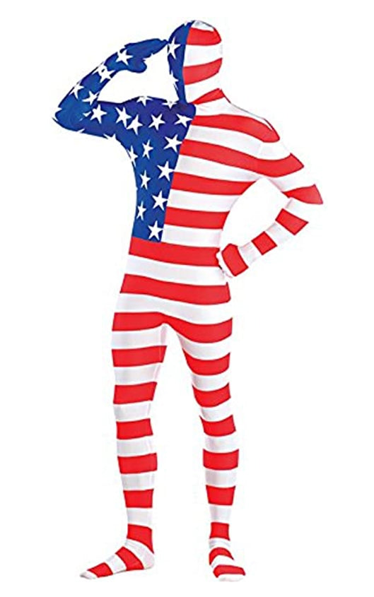 Adult American Flag Partysuit