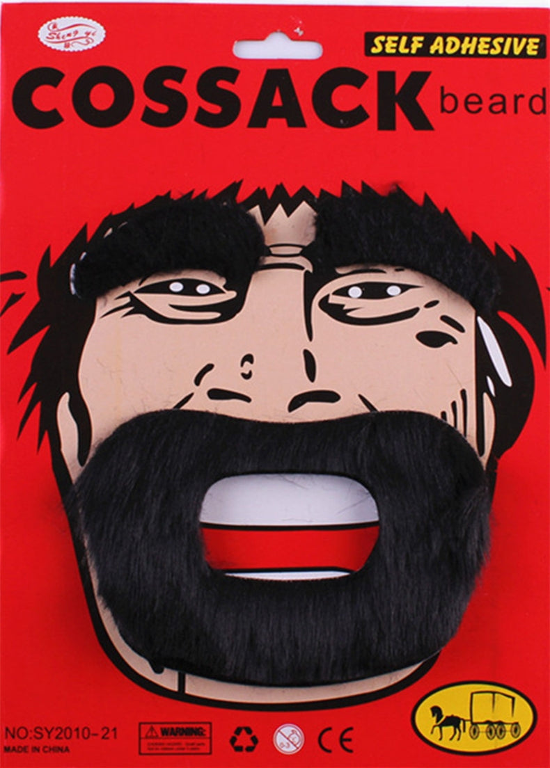 Hip Hop Rap Star Eyebrow Moustache & Beard Set