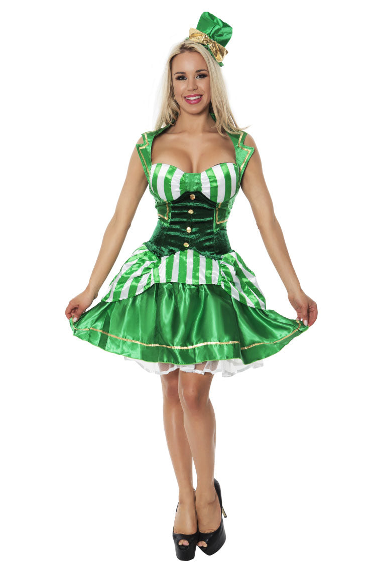 Shamrock St Patrick Oktoberfest Green Irish Beer Lucky Leprechaun Costume