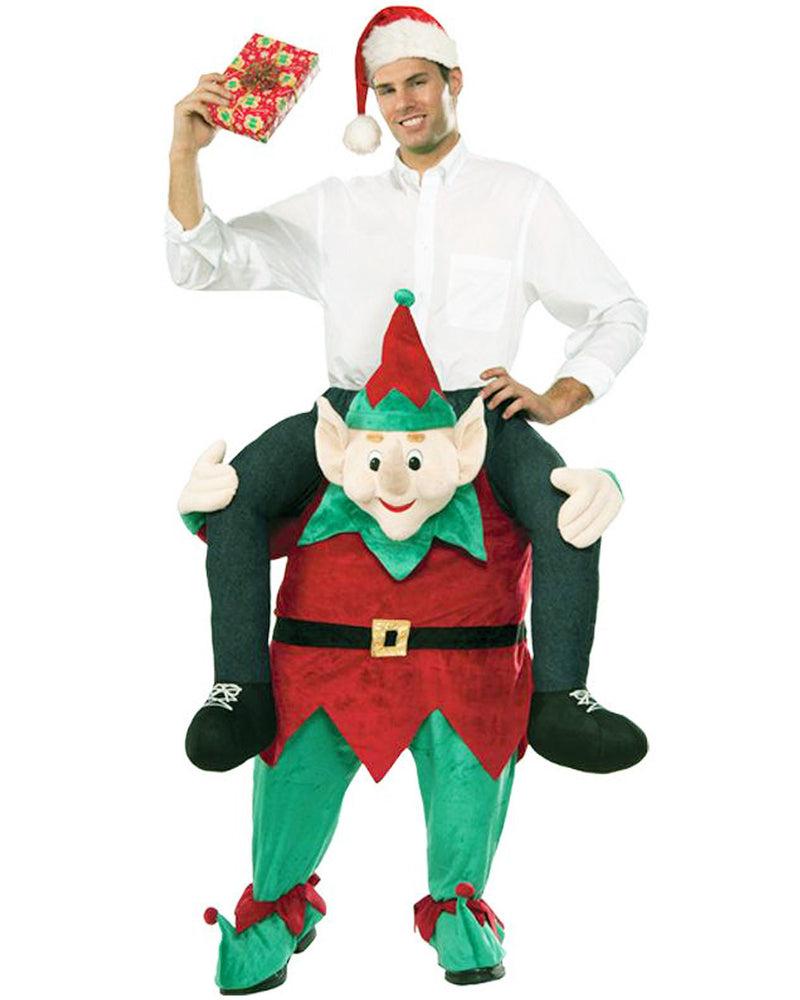 Xmas Elf Santa Helper Carry Me Ride On Piggyback