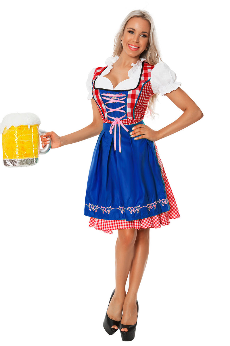 Ladies Blue Wench German Heidi Costume