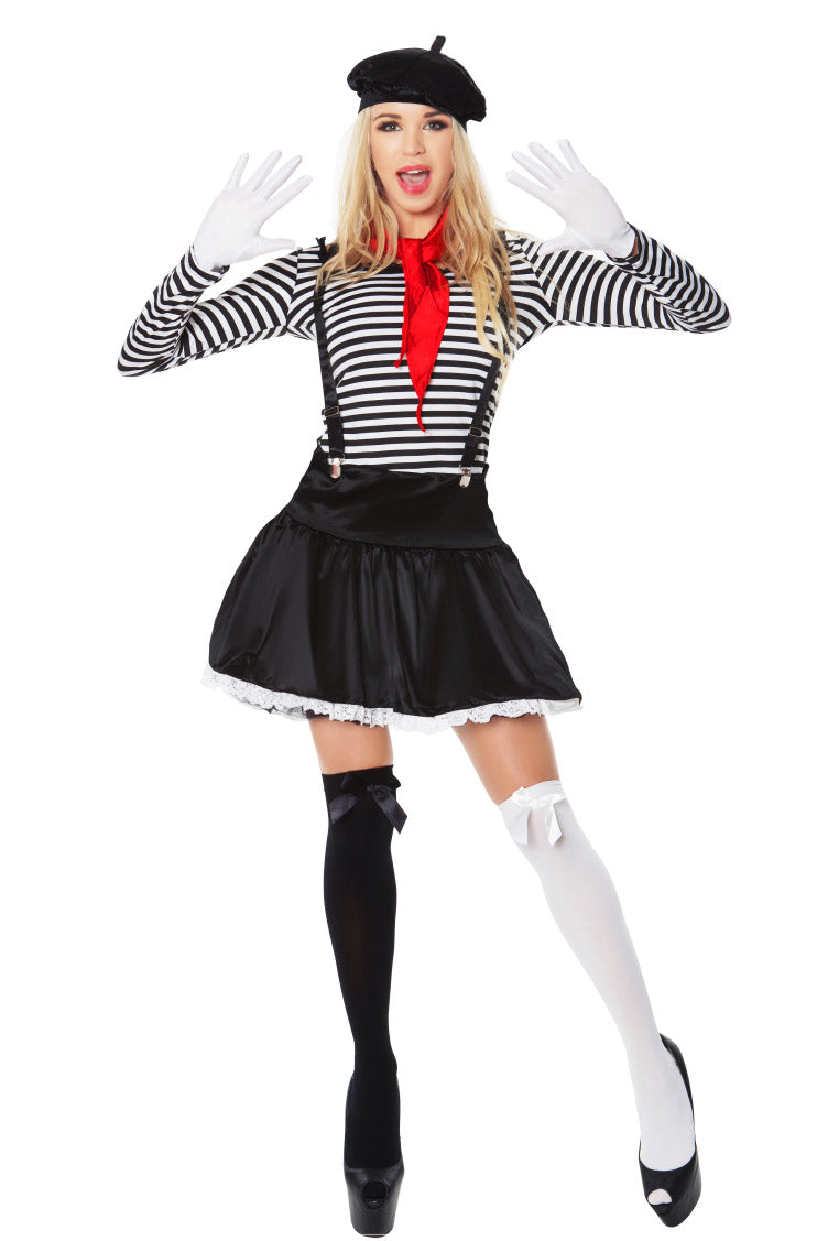 Ladies Mesmerizing Mime Costume
