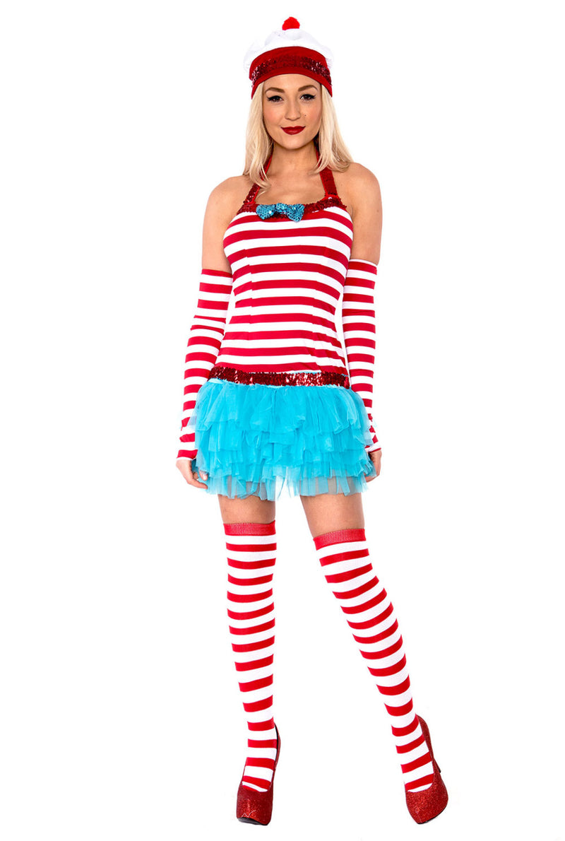 Ladies 80s Book Week Fancy Dress Costume