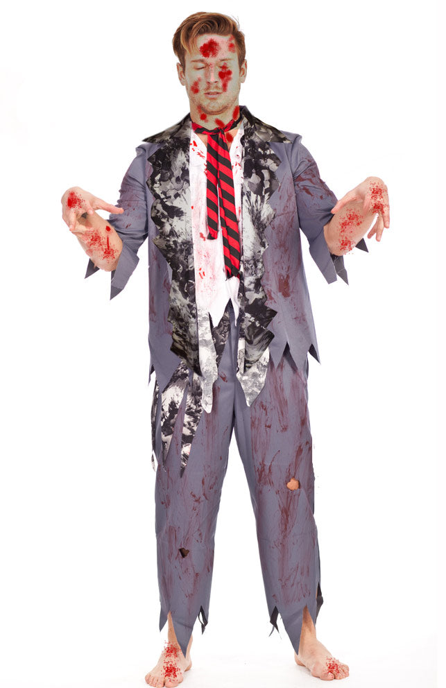 Mens Halloween Zombie Bloody Horror Costume Outfits