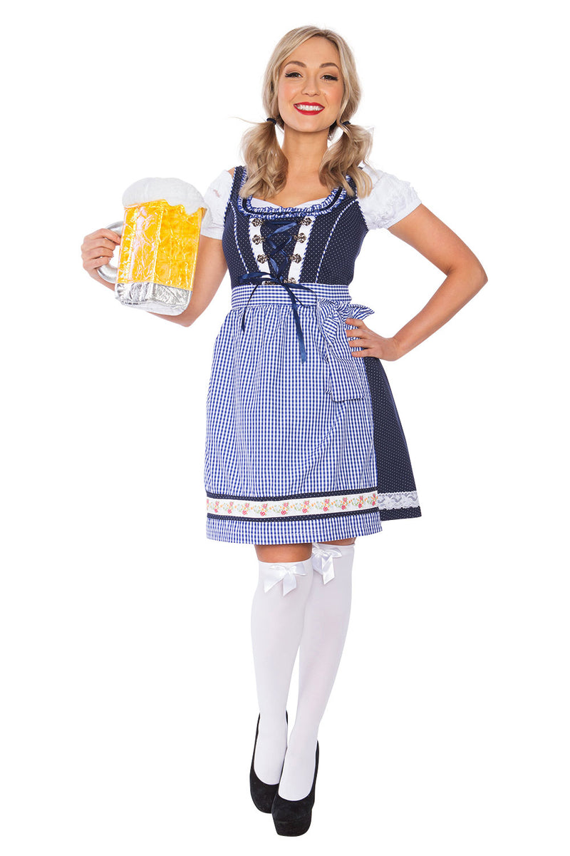Ladies Oktoberfest Beer Maid Fancy Dress Costume