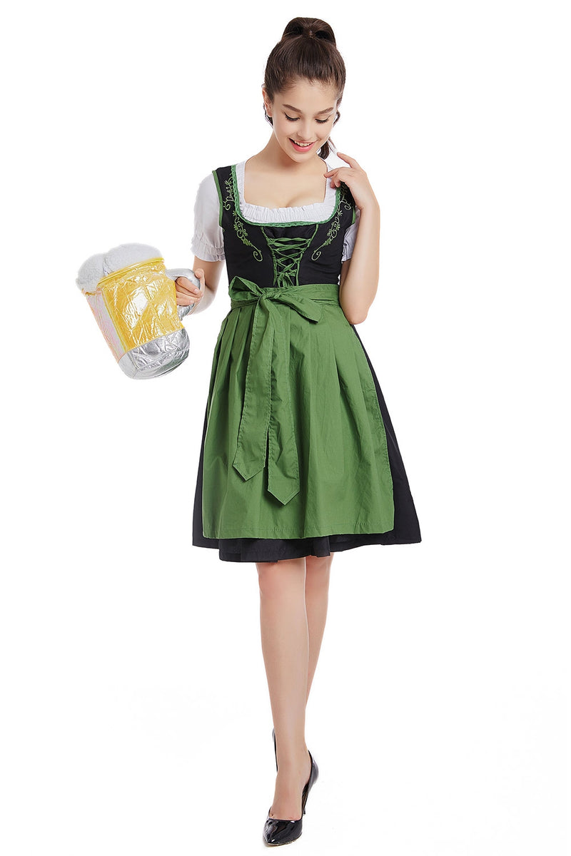 Ladies Green Oktoberfest German Costume