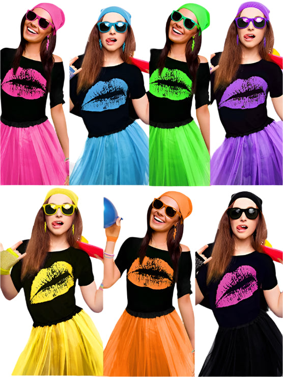 Ladies 80s Costume T-Shirt