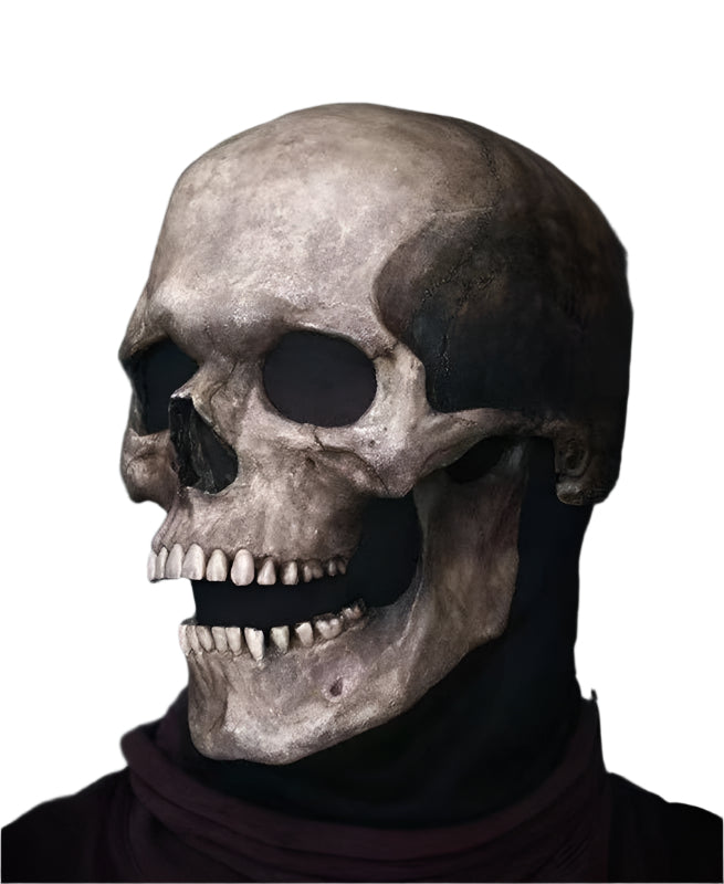 Full Head Skull Skeleton Mask with Movable Jaw