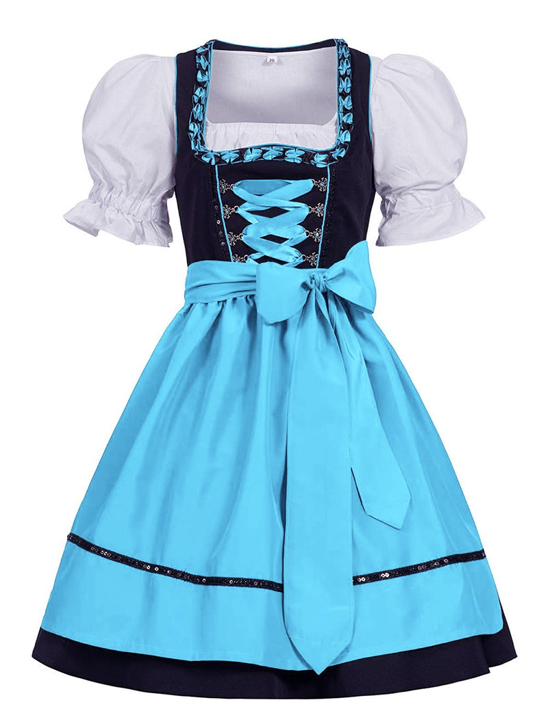 Ladies Blue Oktoberfest Vintage Costume