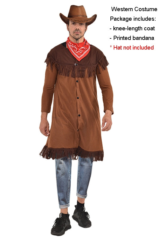 Mens Wild West Gunslinger Cowboy Costume