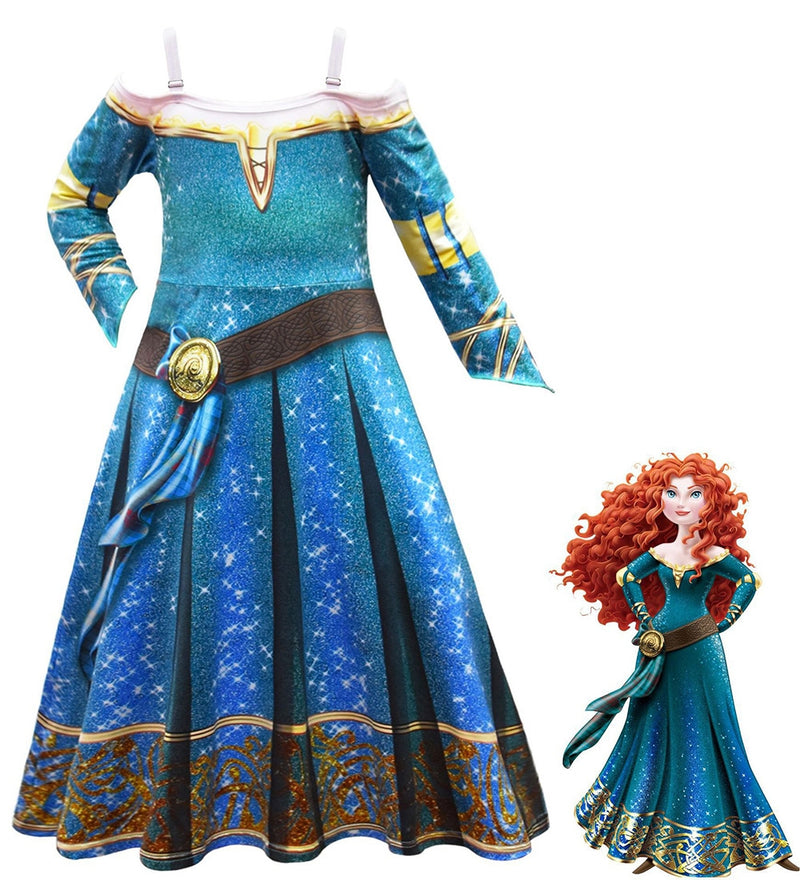 Brave Merida Classic Costume Girls