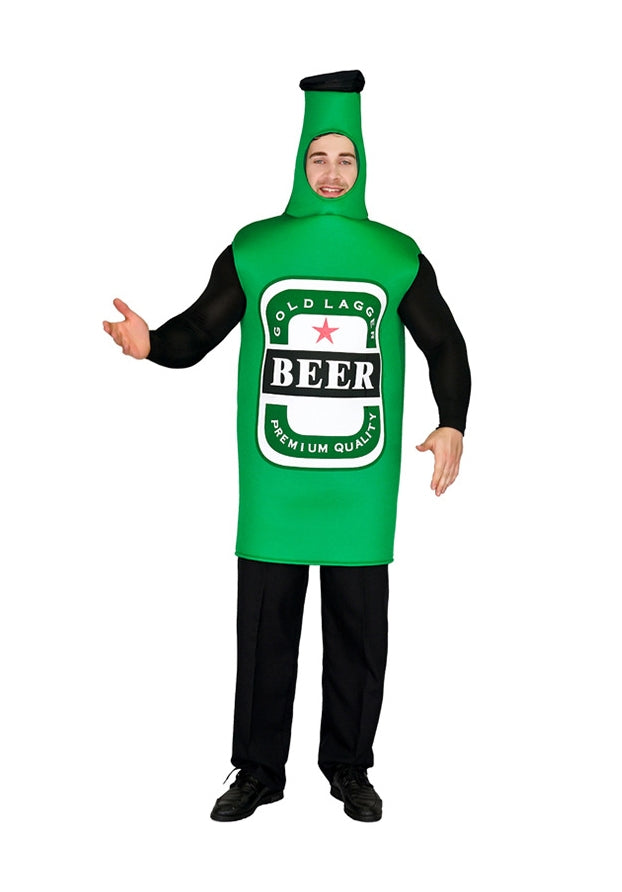 Mens Beer Bottle Green Costume