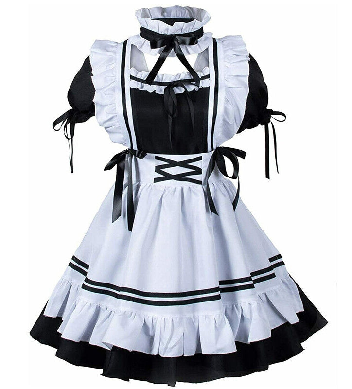 Ladies Anime French Lolita Maid Dress Costume