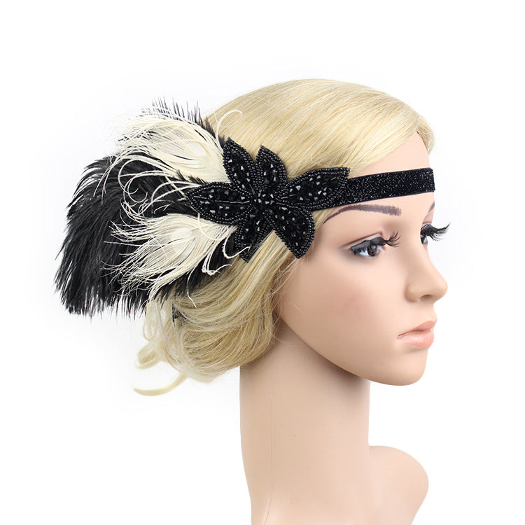 20s Feather Vintage Bridal Great Gatsby Flapper Headpiece