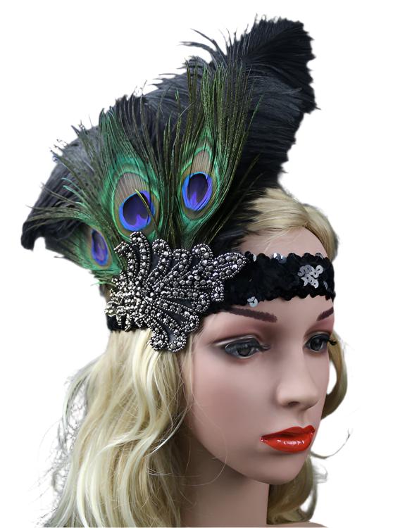 1920s Gangster Great Gatsby Flapper Headpiece
