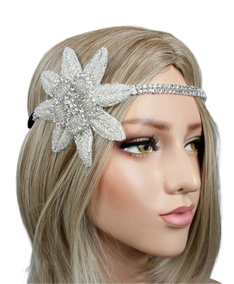 Ladies 1920s Gangster Feather Great Gatsby Flapper Headpiece