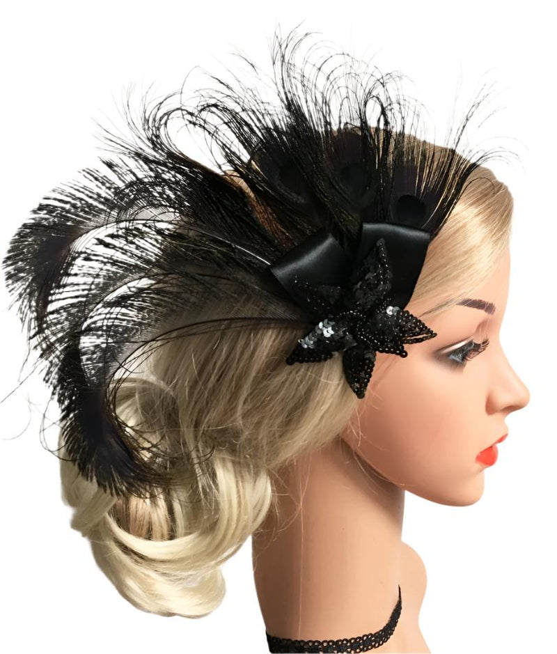 1920s Vintage Bridal Great Gatsby Flapper Headpiece