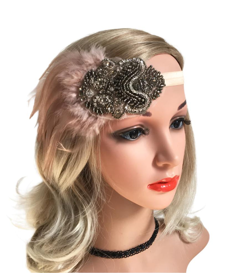 20s Feather Vintage Bridal Great Gatsby Flapper Headpiece