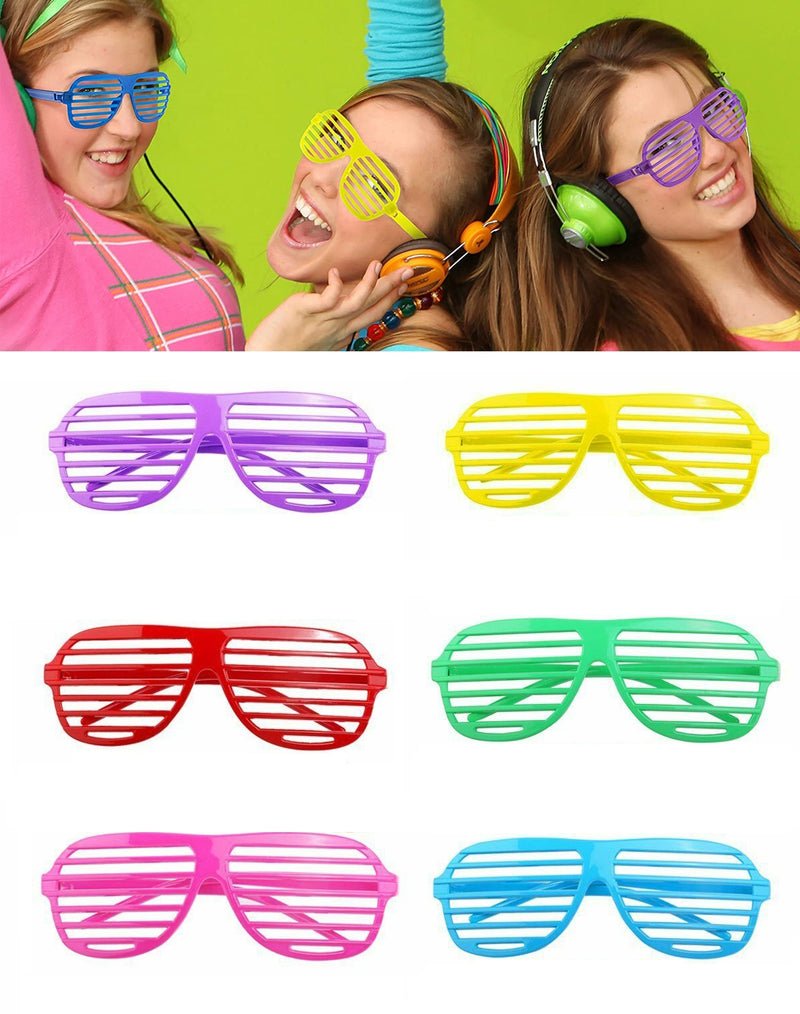 Plastic Shutter Shades Glasses