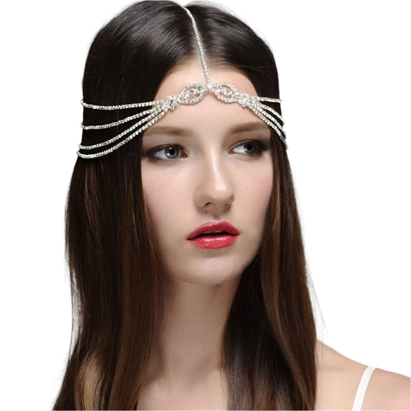 bohemian wedding hair chain Jewelry