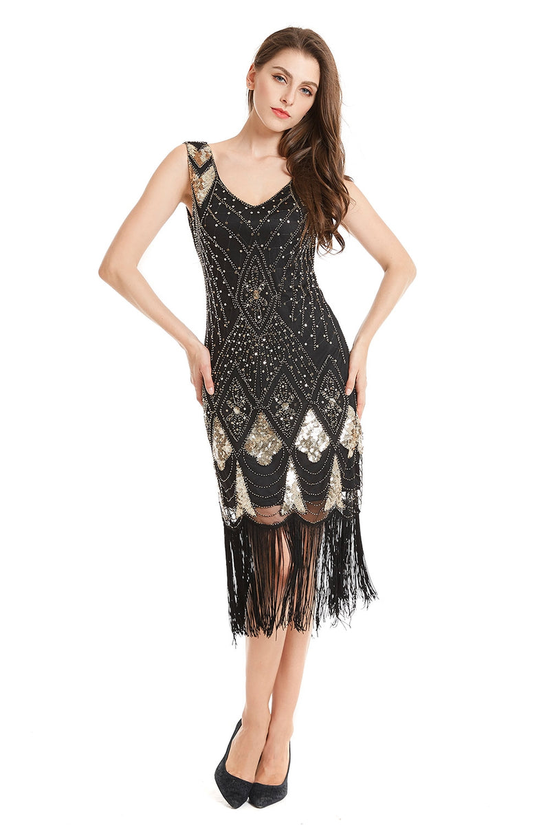 Ladies 20s Gatsby Flapper Fancy Dress Costume