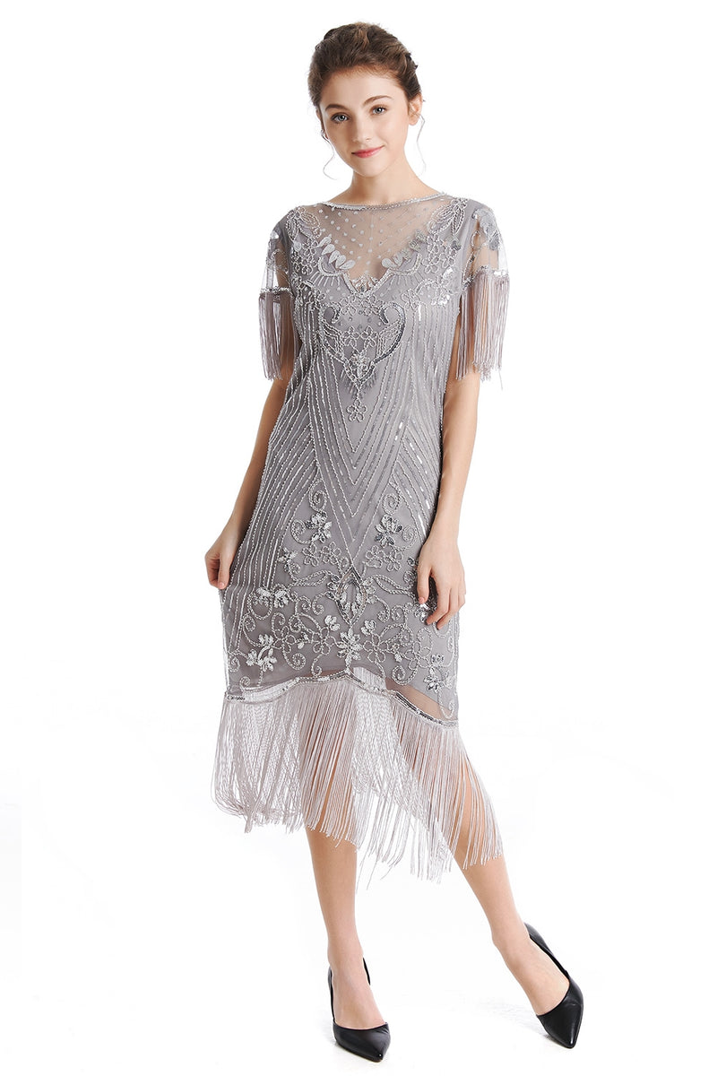 Ladies 1920s Flapper Fashion Dress
