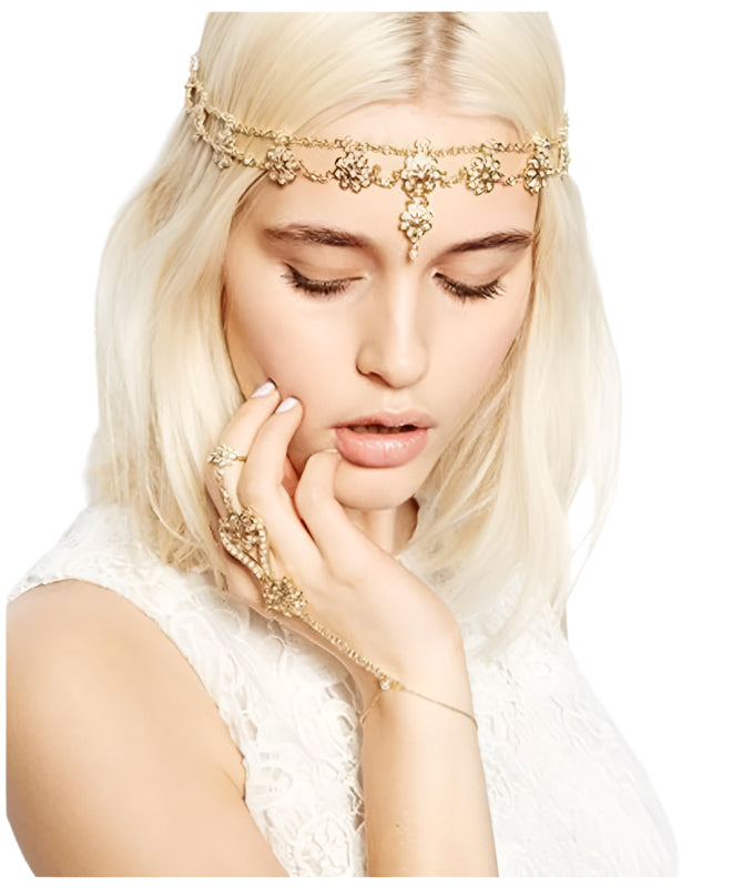 Deco Vintage Hairband 20s Flapper Chain Headband