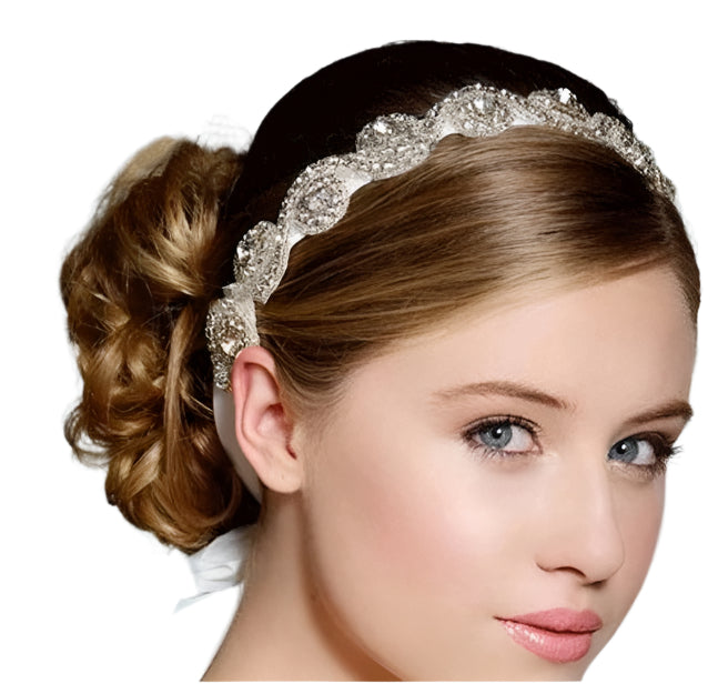 Deco Vintage Headband Great Gatsby Downton Wedding Boho Goddess