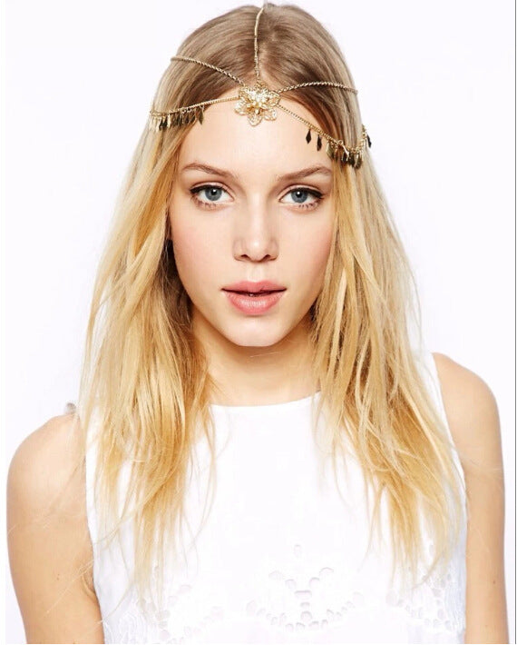Bohemian Deco Vintage Headband Wedding Boho Goddess