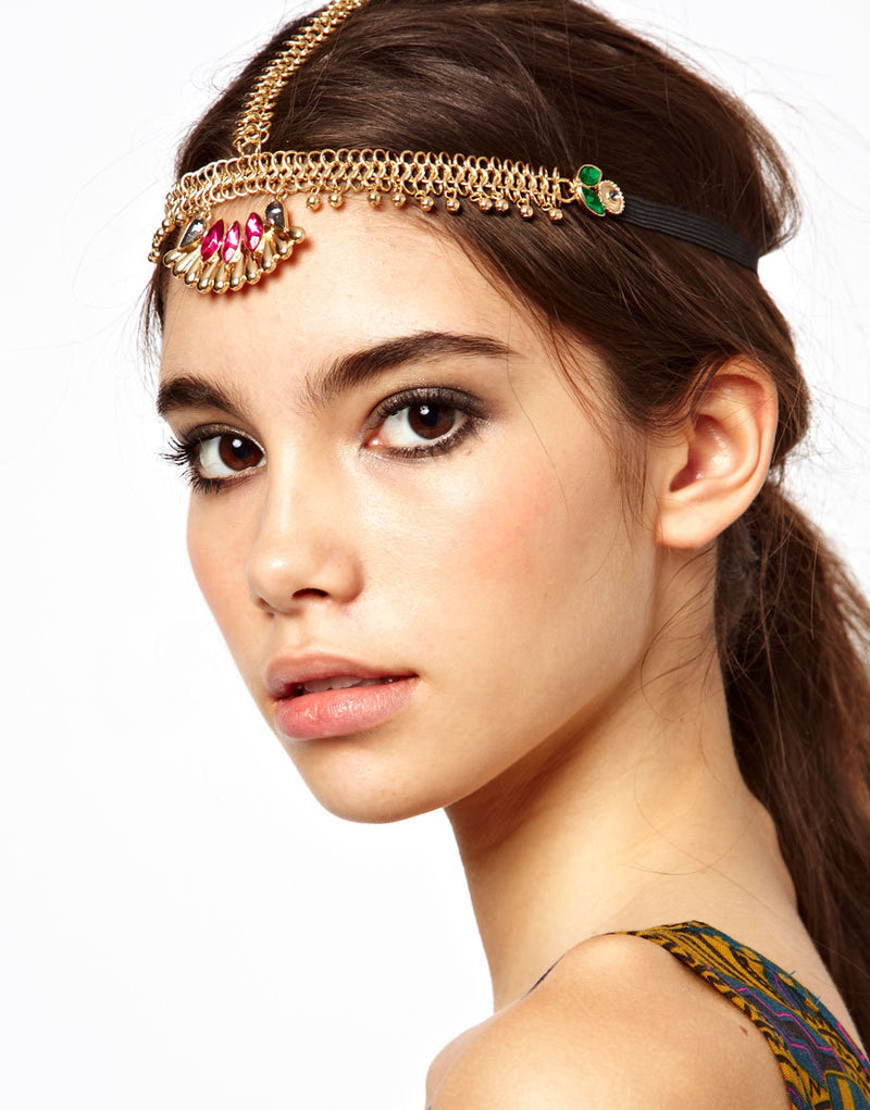 Bohemian Deco Vintage Hairband 20s  Flapper Chain Headband