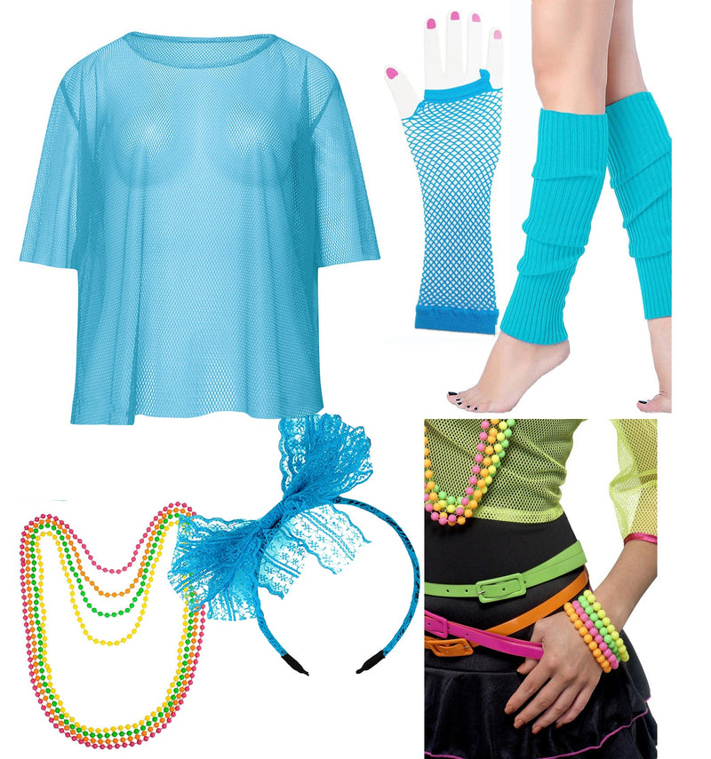 Blue 1980s Costume