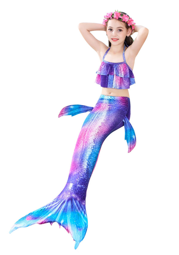 Girls Mermaid tails Swimmable Swimsuit Costume