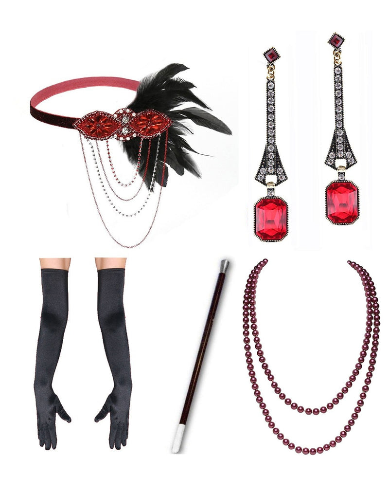 5pcs Roaring 1920 Accessories Set