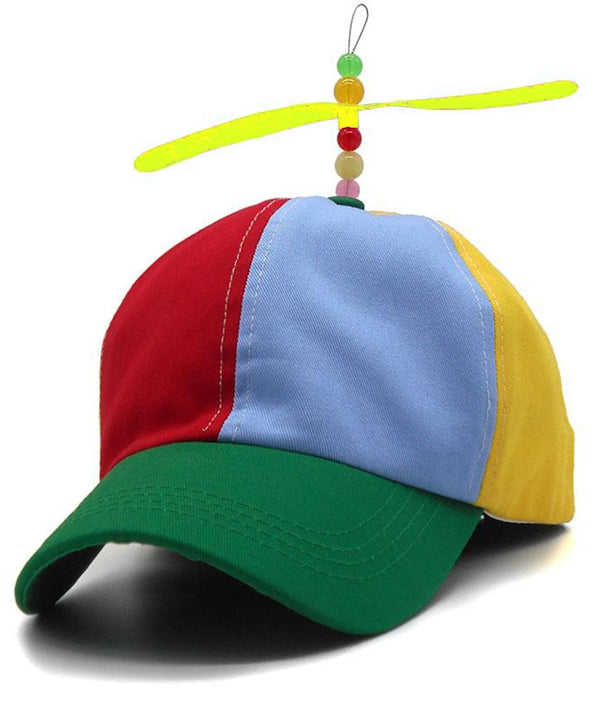 Kids Propeller Beanie Ball Cap Baseball Hat Multi-Color