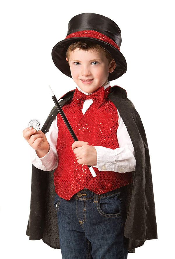 4 Pcs Magician Role Play Costume Set