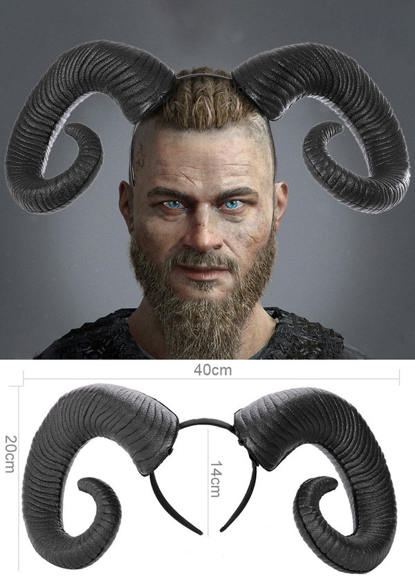 Twisted Bull Ram Headpiece