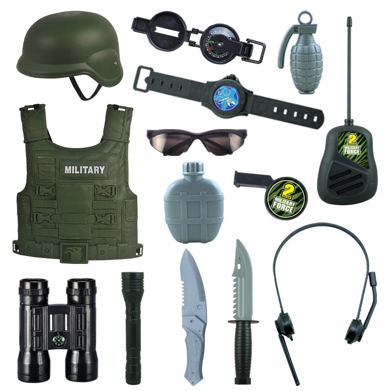 Kids Army Military Costume Set (14 items)