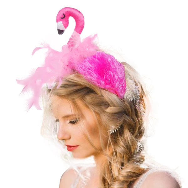 Pink Flamingo Headband Animal Headpiece