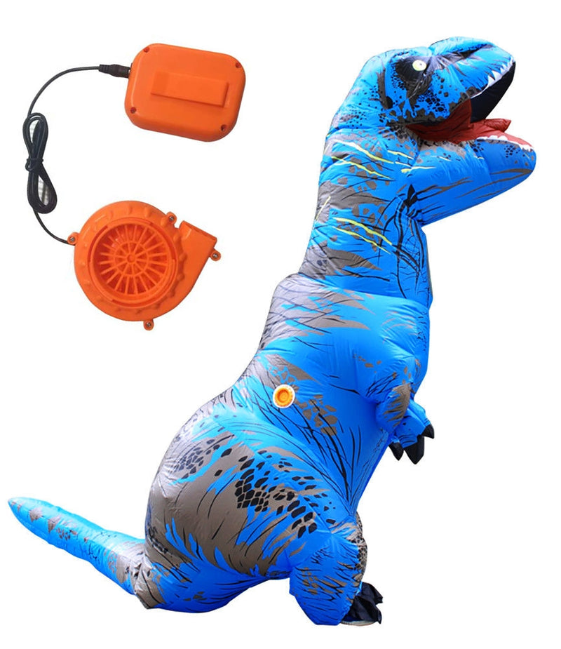 Blue Adult T-REX Inflatable Costume Dinosaur