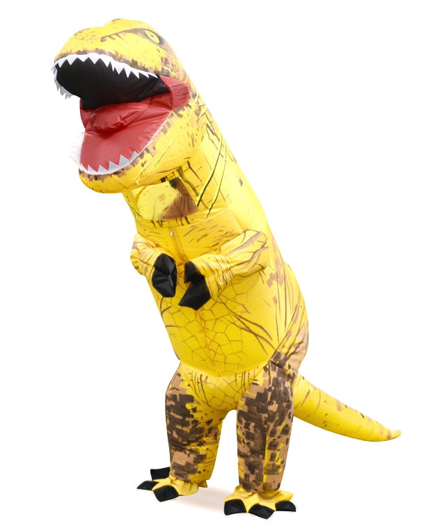 Kids Yellow T-REX Inflatable Costume