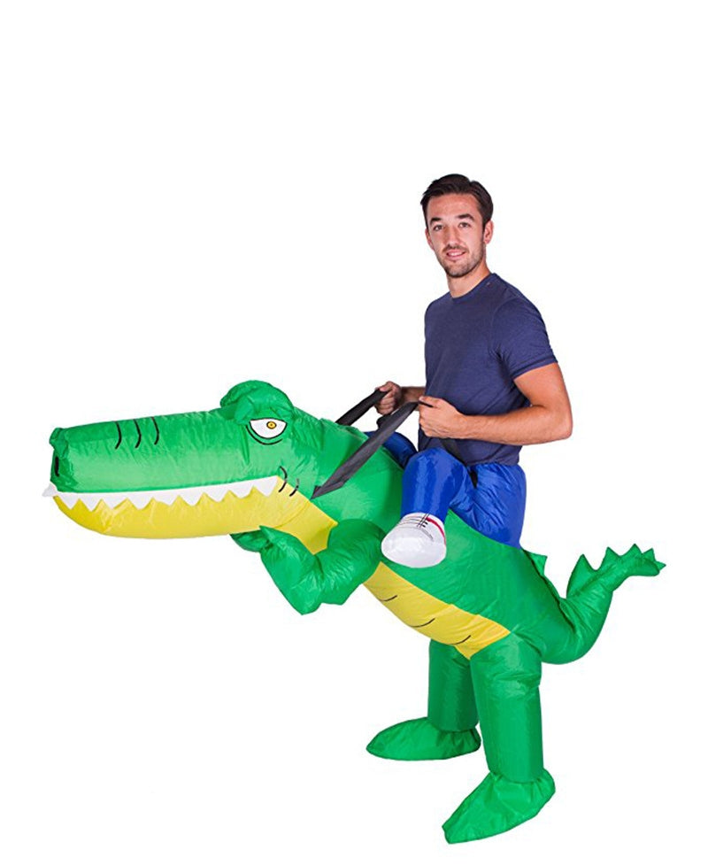 Crocodile alligator carry me inflatable costume