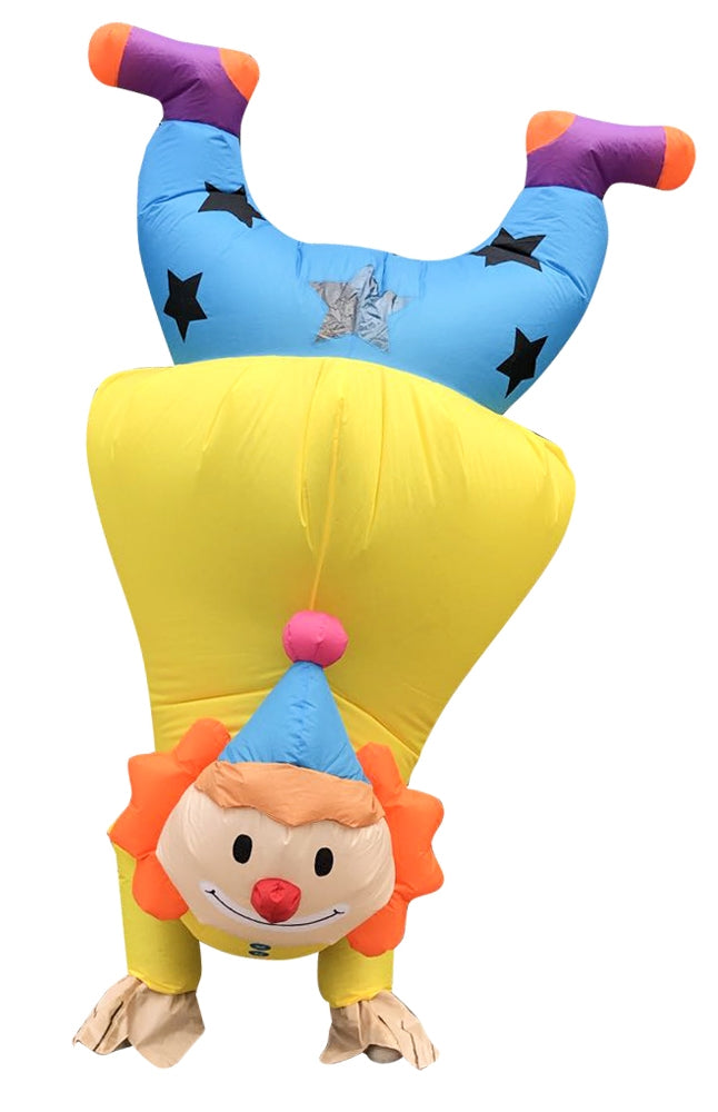 Handstand Clown Circus carry me inflatable costume