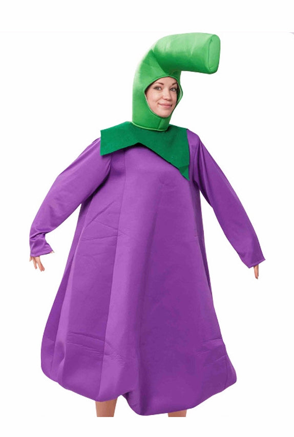 Unisex Purple Eggplant Mascot Costume
