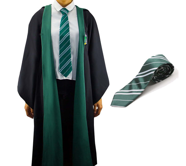 Boys Girls Harry Potter Kids Robe Tie Costume Cosplay Slytherin