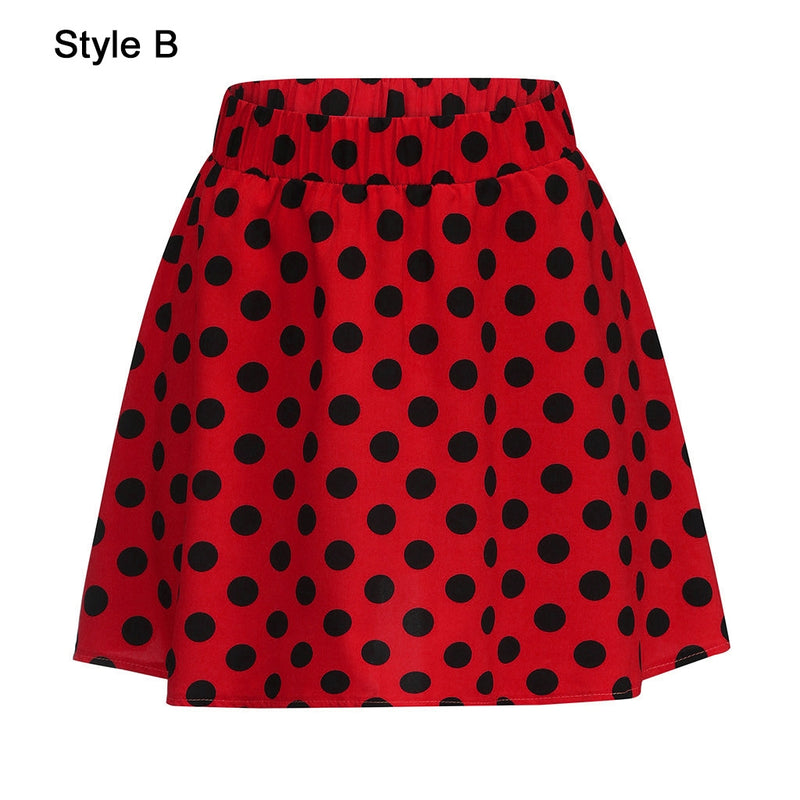 Ladies Red POLKA DOT Skirt