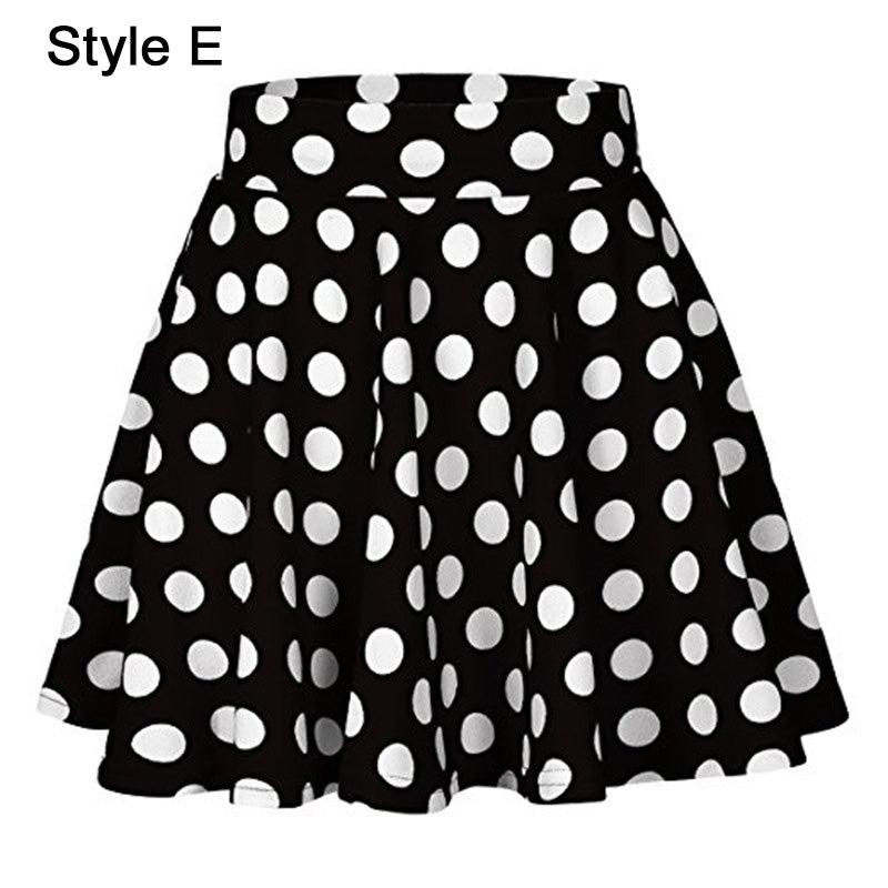 Ladies Black POLKA DOT Skirt